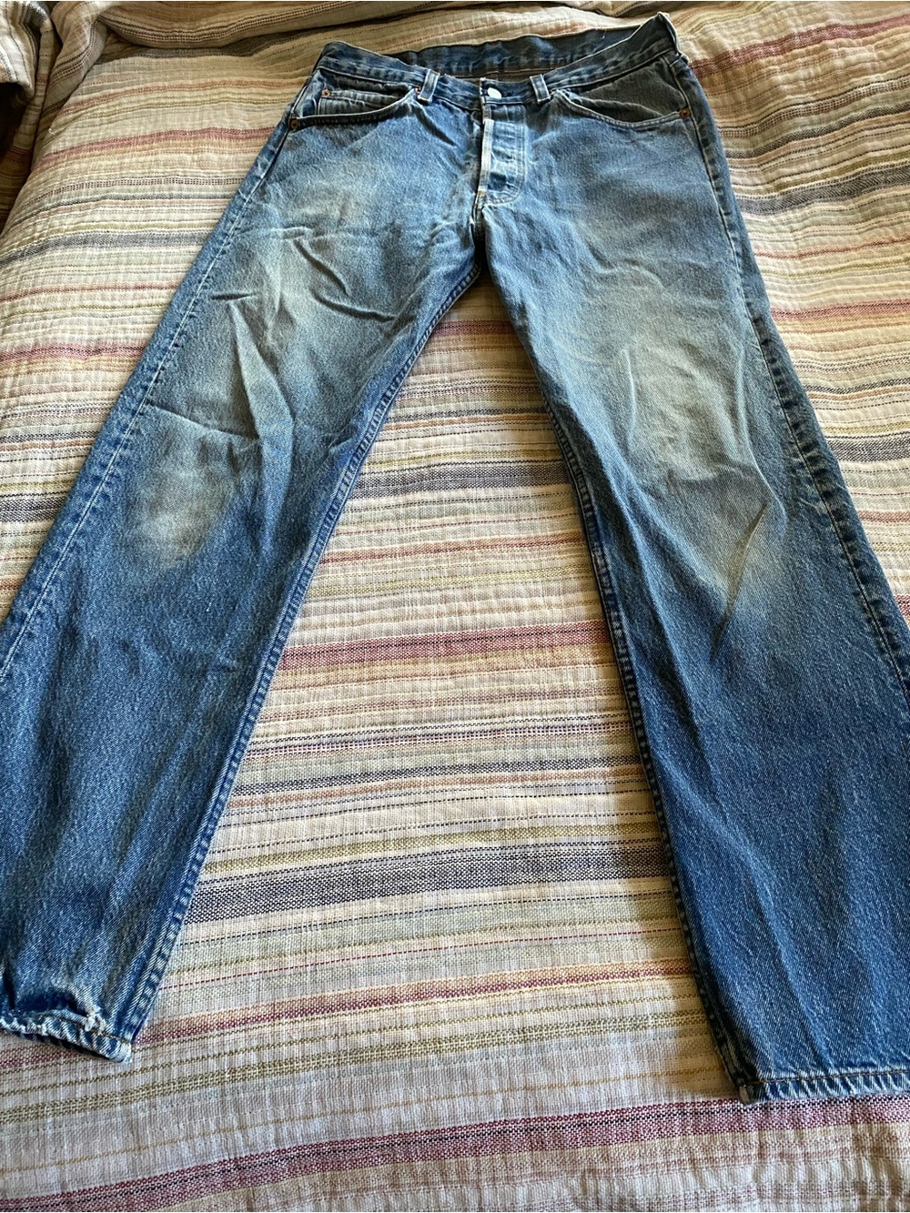 Classic Men's Blue Denim Jeans